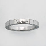 【6jfb0058】カルティエ リング ラニエール K18WG ホワイトゴールド ＃59【中古】メンズ