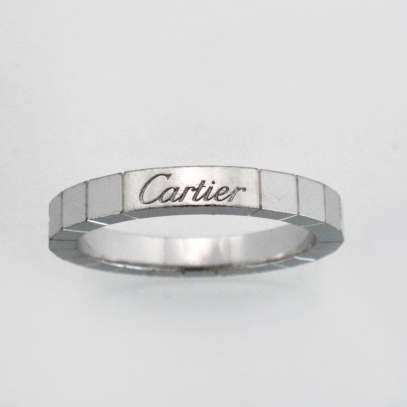 【6jfb0058】カルティエ リング ラニエール K18WG ホワイトゴールド ＃59【中古】メンズ