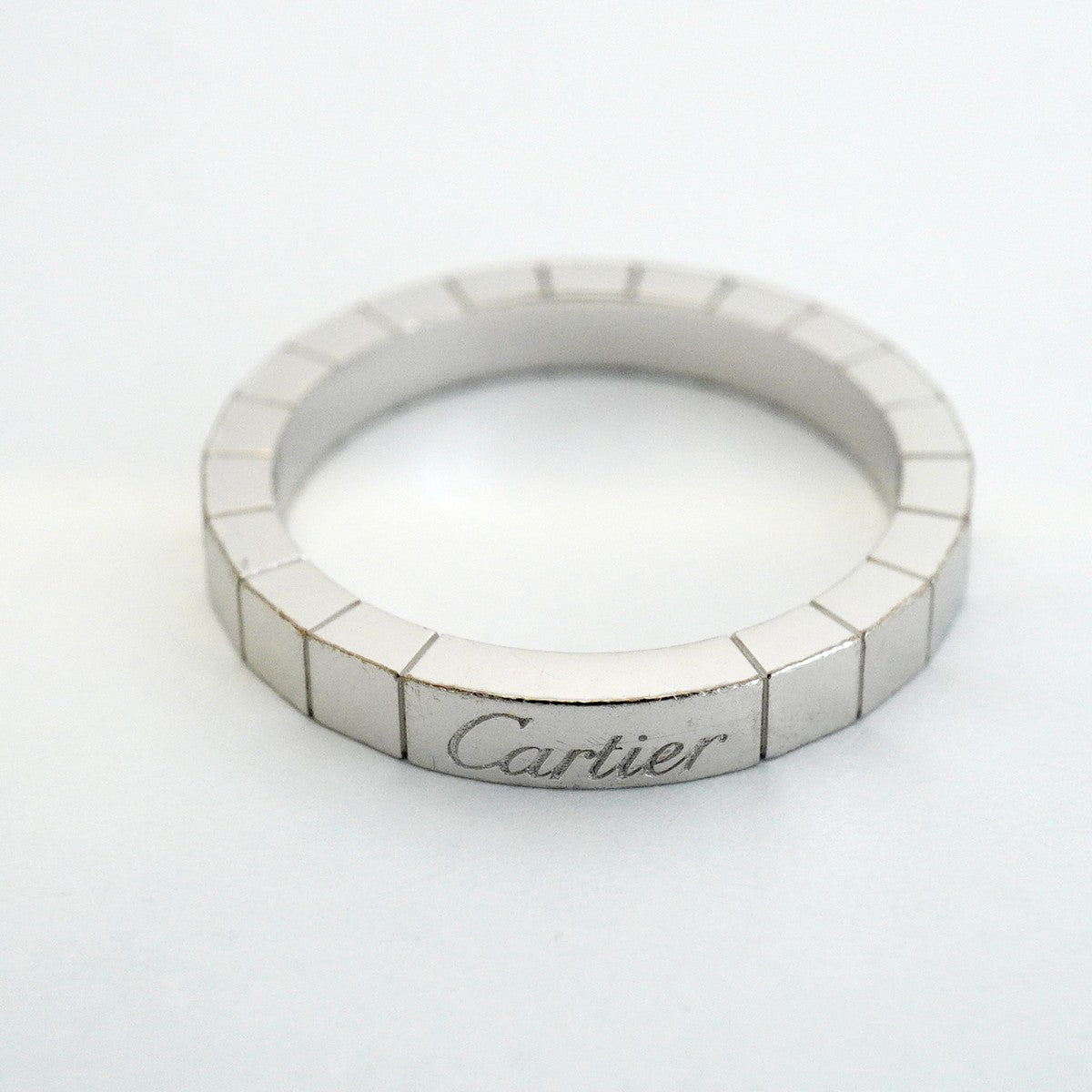【6jfb0058】カルティエ リング ラニエール K18WG ホワイトゴールド ＃59【中古】メンズ