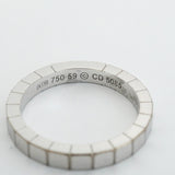 【6jfb0058】カルティエ リング ラニエール K18WG ホワイトゴールド ＃59【中古】メンズ