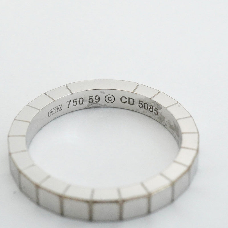 【6jfb0058】カルティエ リング ラニエール K18WG ホワイトゴールド ＃59【中古】メンズ