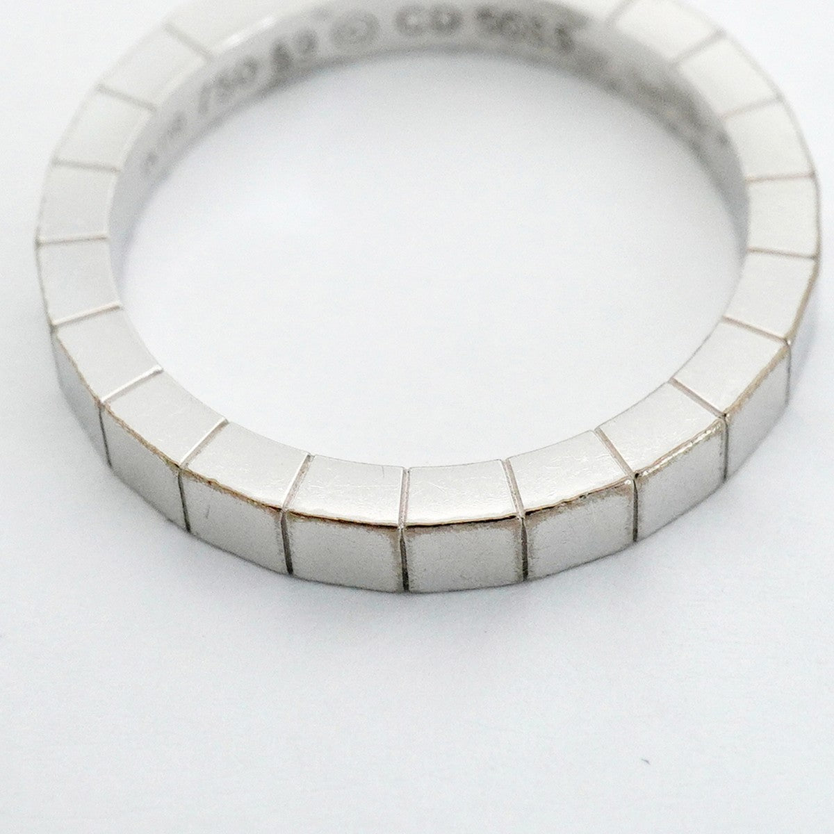 【6jfb0058】カルティエ リング ラニエール K18WG ホワイトゴールド ＃59【中古】メンズ