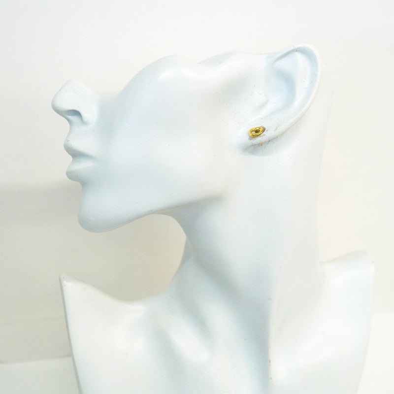 【6jfb0061】ティファニー ピアス オープンハート K18YG イエローゴールド【中古】レディース