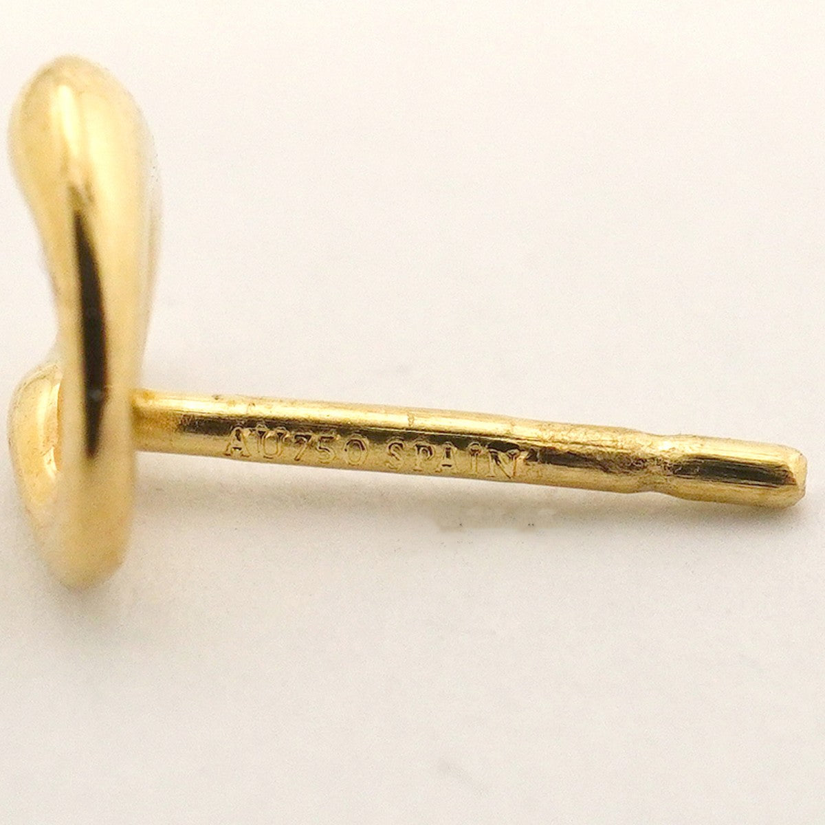 【6jfb0061】ティファニー ピアス オープンハート K18YG イエローゴールド【中古】レディース