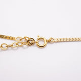 【6jfb0064-k】クリスチャンディオール ネックレス GPメッキ フェイクパール ラインストーン ゴールド【中古】レディース