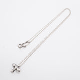 【6jfb0066-k】ティファニー ネックレス バードクロス シルバー925【中古】レディース