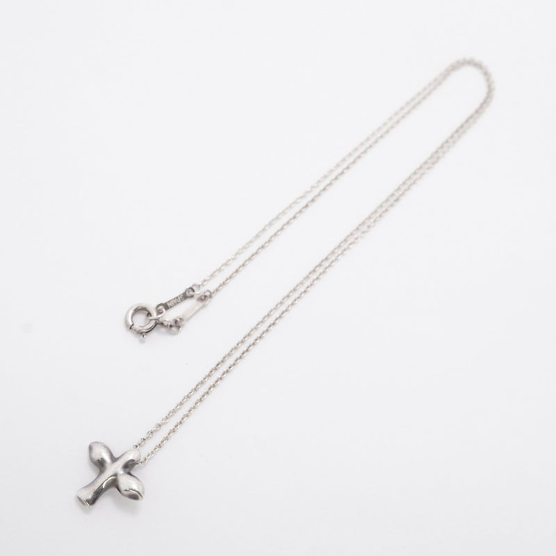 【6jfb0066-k】ティファニー ネックレス バードクロス シルバー925【中古】レディース