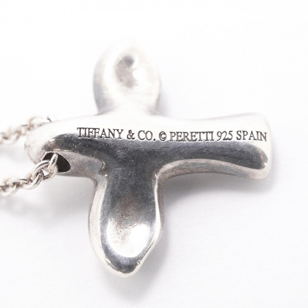 【6jfb0066-k】ティファニー ネックレス バードクロス シルバー925【中古】レディース