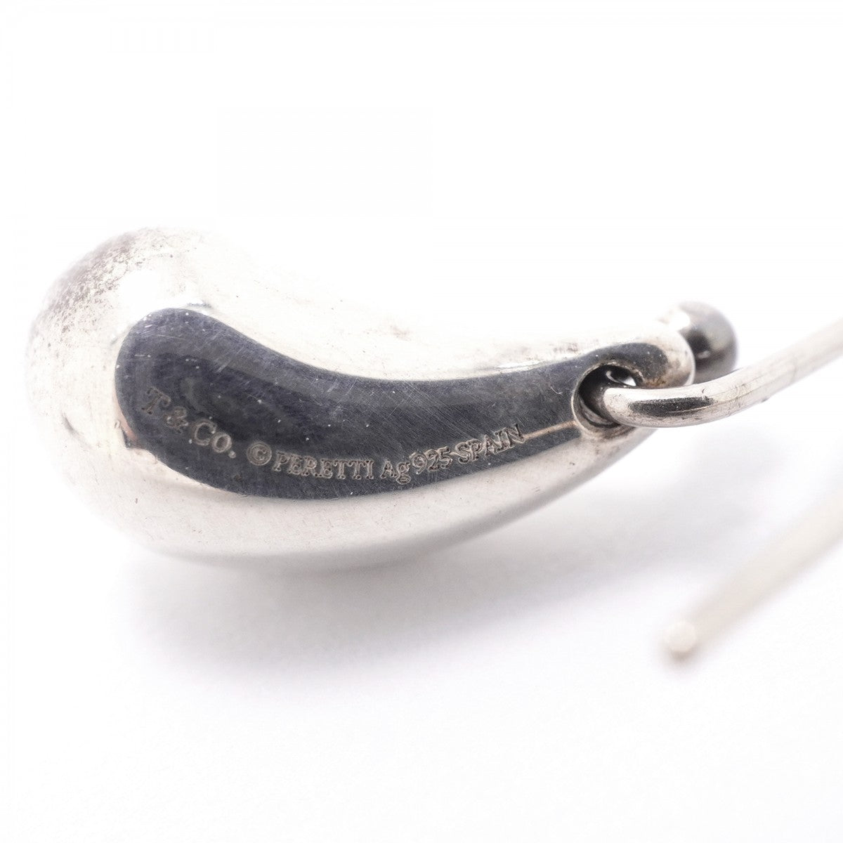 【6jfb0068-k】ティファニー ピアス ティアドロップ シルバー925【中古】レディース