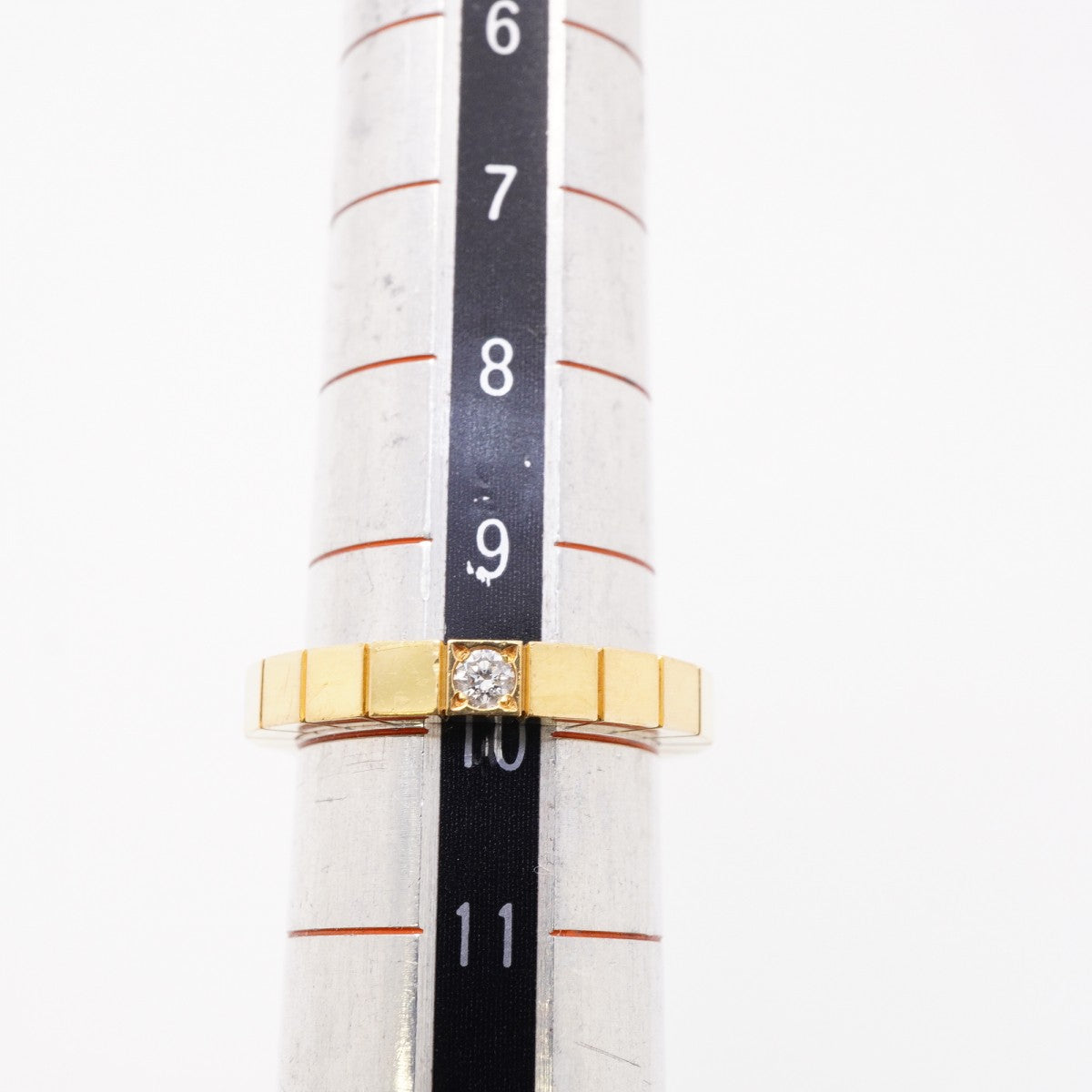 【6jfb0070】カルティエ リング ラニエール 1PD K18YG イエローゴールド ダイヤモンド ＃50【中古】レディース