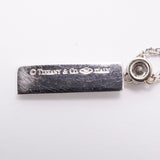【6jfb0072】ティファニー ネックレス 1837/バー/ドロップ 1PD K18WG ホワイトゴールド ダイヤモンド【中古】レディース