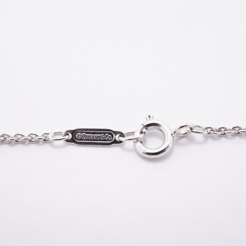 【6jfb0072】ティファニー ネックレス 1837/バー/ドロップ 1PD K18WG ホワイトゴールド ダイヤモンド【中古】レディース