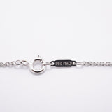 【6jfb0072】ティファニー ネックレス 1837/バー/ドロップ 1PD K18WG ホワイトゴールド ダイヤモンド【中古】レディース