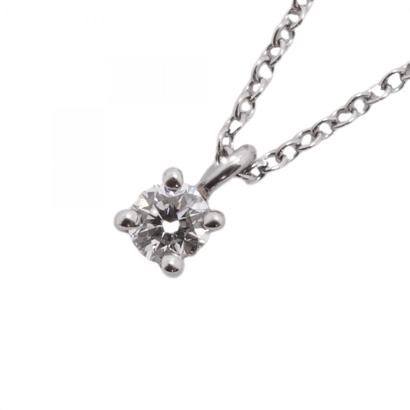 【6jfb0077】ティファニー ネックレス ソリティア 1PD Pt950 プラチナ ダイヤモンド【中古】レディース
