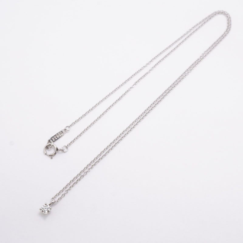 【6jfb0077】ティファニー ネックレス ソリティア 1PD Pt950 プラチナ ダイヤモンド【中古】レディース