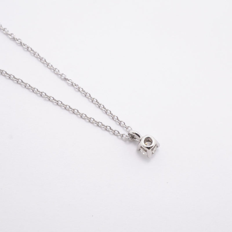 【6jfb0077】ティファニー ネックレス ソリティア 1PD Pt950 プラチナ ダイヤモンド【中古】レディース
