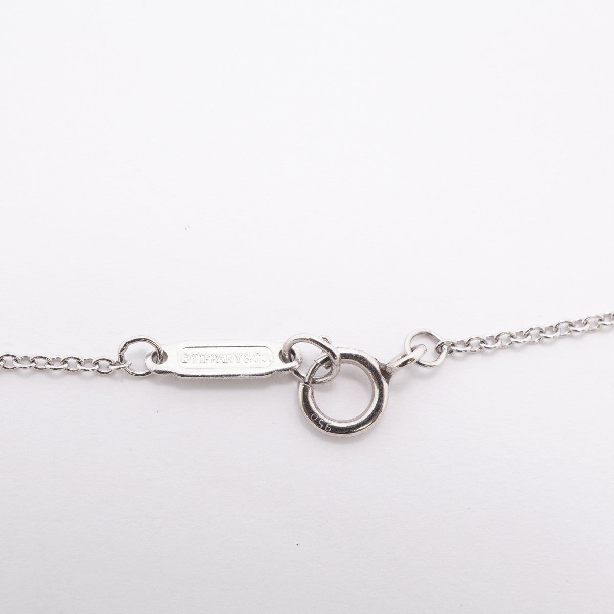 【6jfb0077】ティファニー ネックレス ソリティア 1PD Pt950 プラチナ ダイヤモンド【中古】レディース