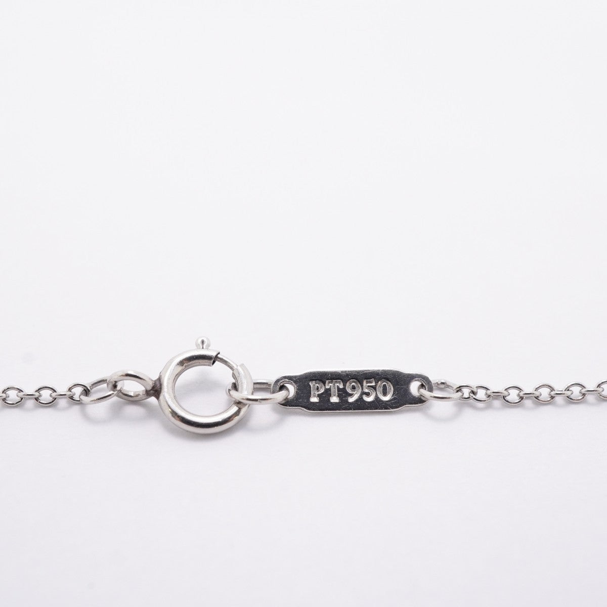 【6jfb0077】ティファニー ネックレス ソリティア 1PD Pt950 プラチナ ダイヤモンド【中古】レディース