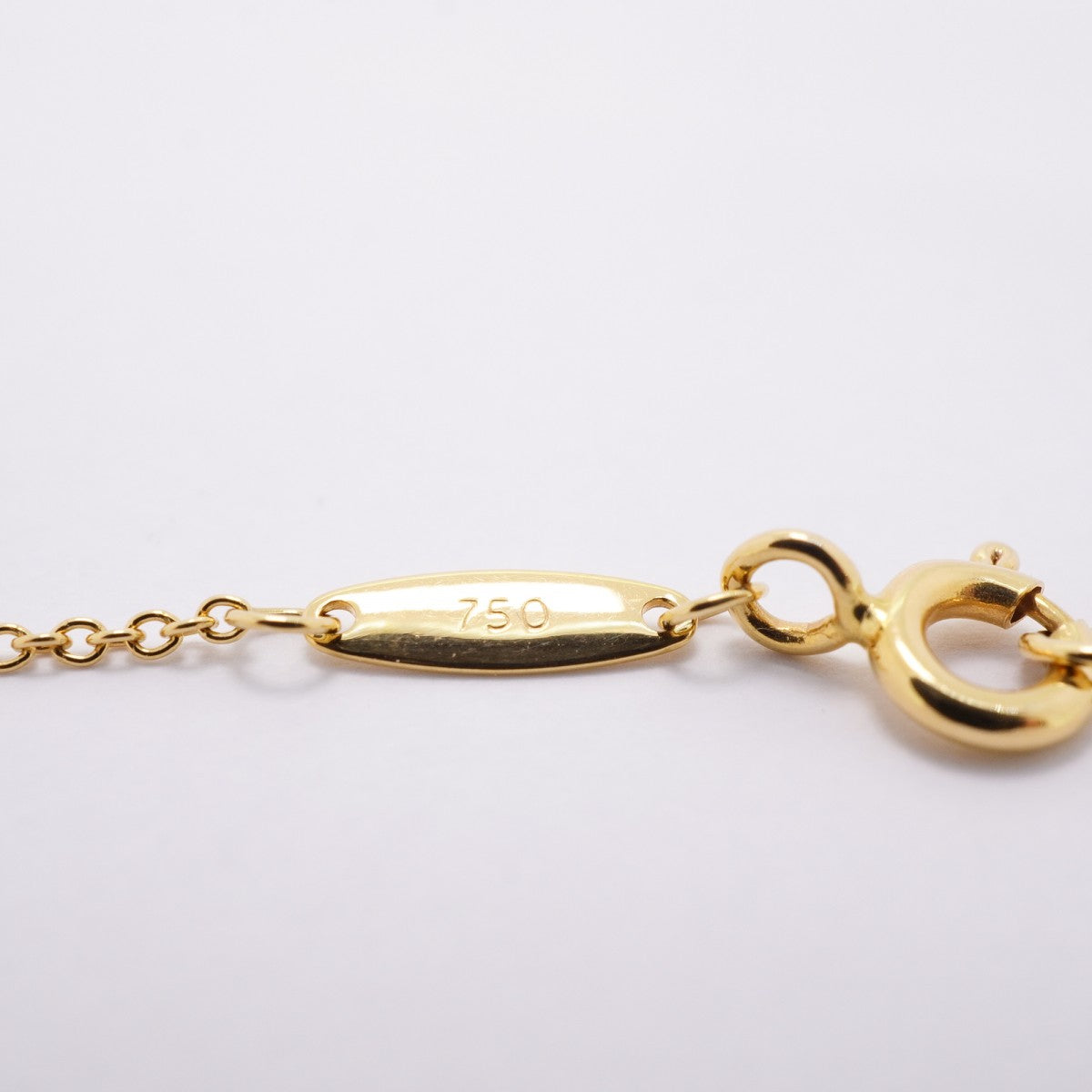 【6jfb0079】ティファニー ネックレス バイザヤード 1PD K18YG イエローゴールド ダイヤモンド【中古】レディース