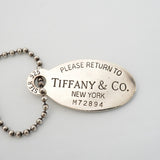 【6jfb0086】ティファニー ネックレス リターントゥオーバル シルバー925【中古】メンズ レディース ユニセックス