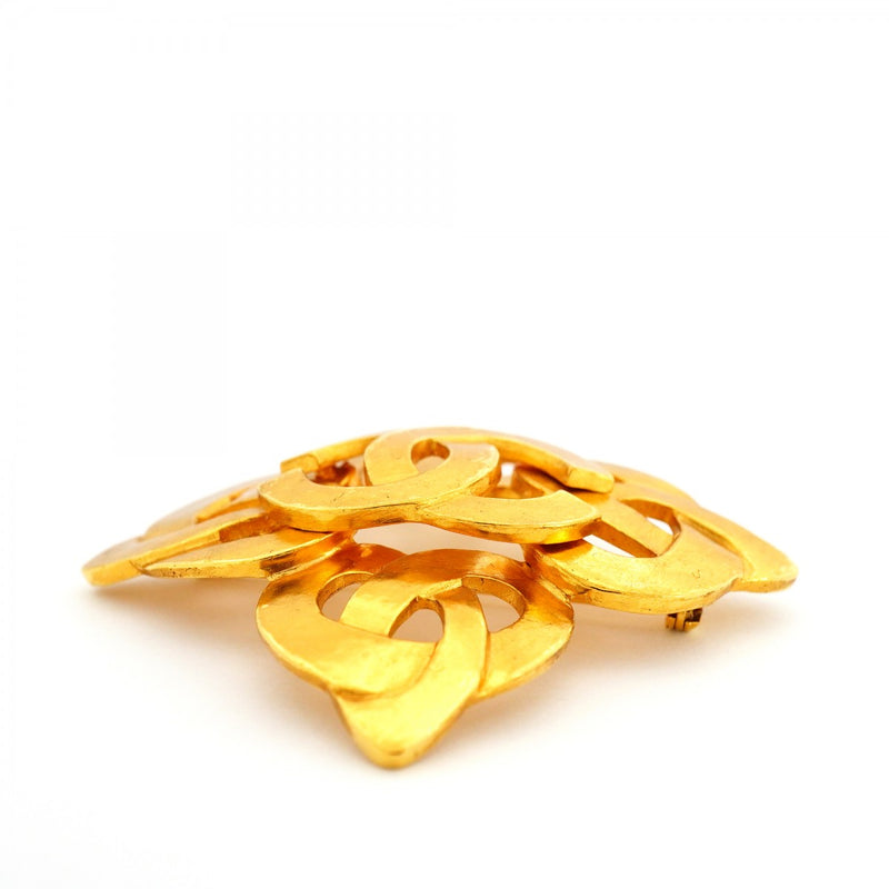 【6jfb0092】シャネル ブローチ ヴィンテージ ココマーク GPメッキ ゴールド【中古】レディース