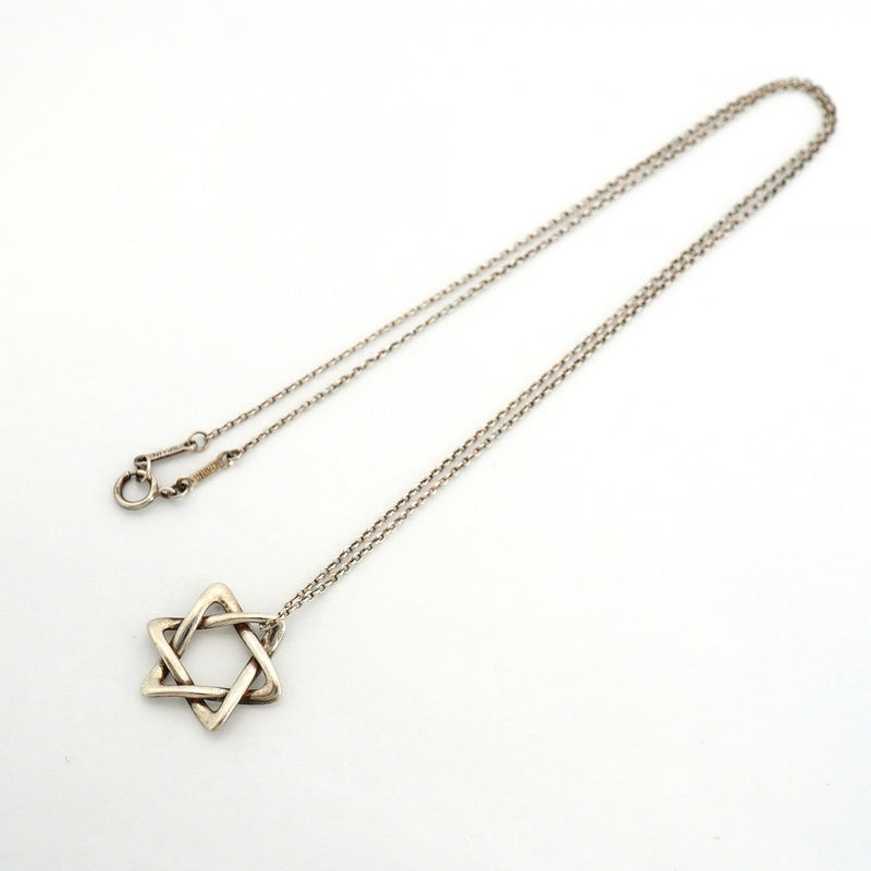 【6jfb0093】ティファニー ネックレス スターオブダビデ シルバー925【中古】レディース