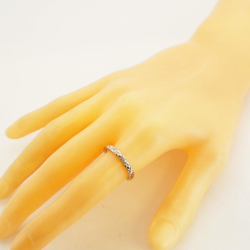 【6jfb0096】シャネル リング ココクラッシュ 1PD Pt950 プラチナ ダイヤモンド ＃55【中古】レディース