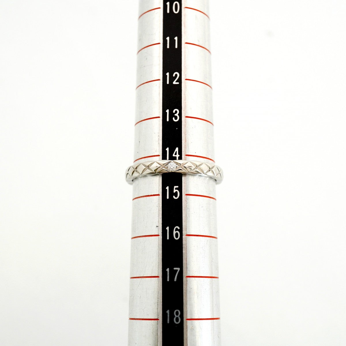 【6jfb0096】シャネル リング ココクラッシュ 1PD Pt950 プラチナ ダイヤモンド ＃55【中古】レディース