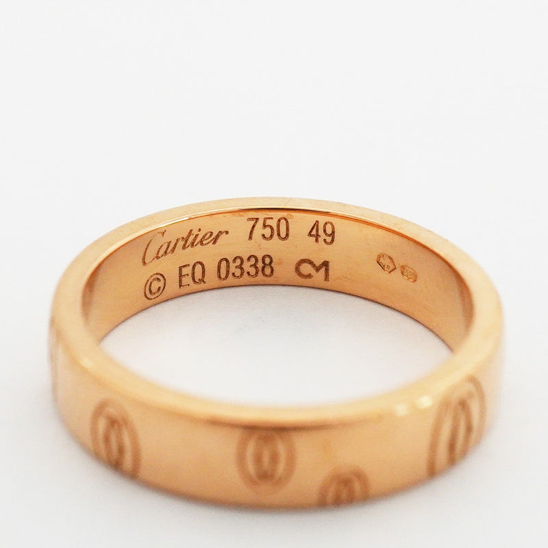 【6jfb0098】カルティエ リング ハッピーバースデー K18PG ピンクゴールド ＃49【中古】レディース