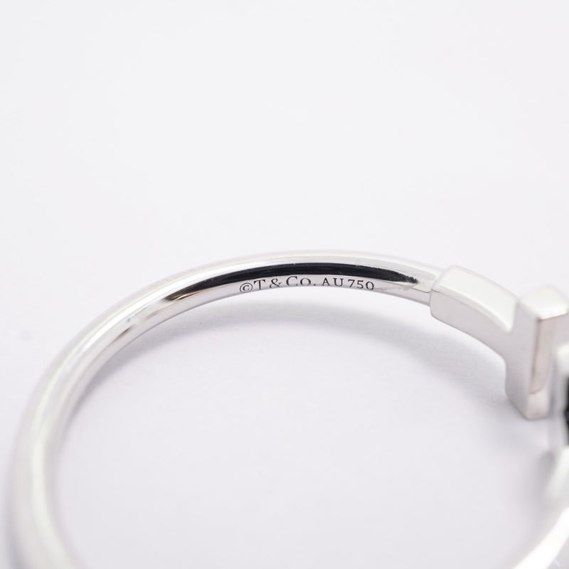 【6jfb0104】ティファニー リング Tワイヤー K18WG ホワイトゴールド 20号【中古】メンズ