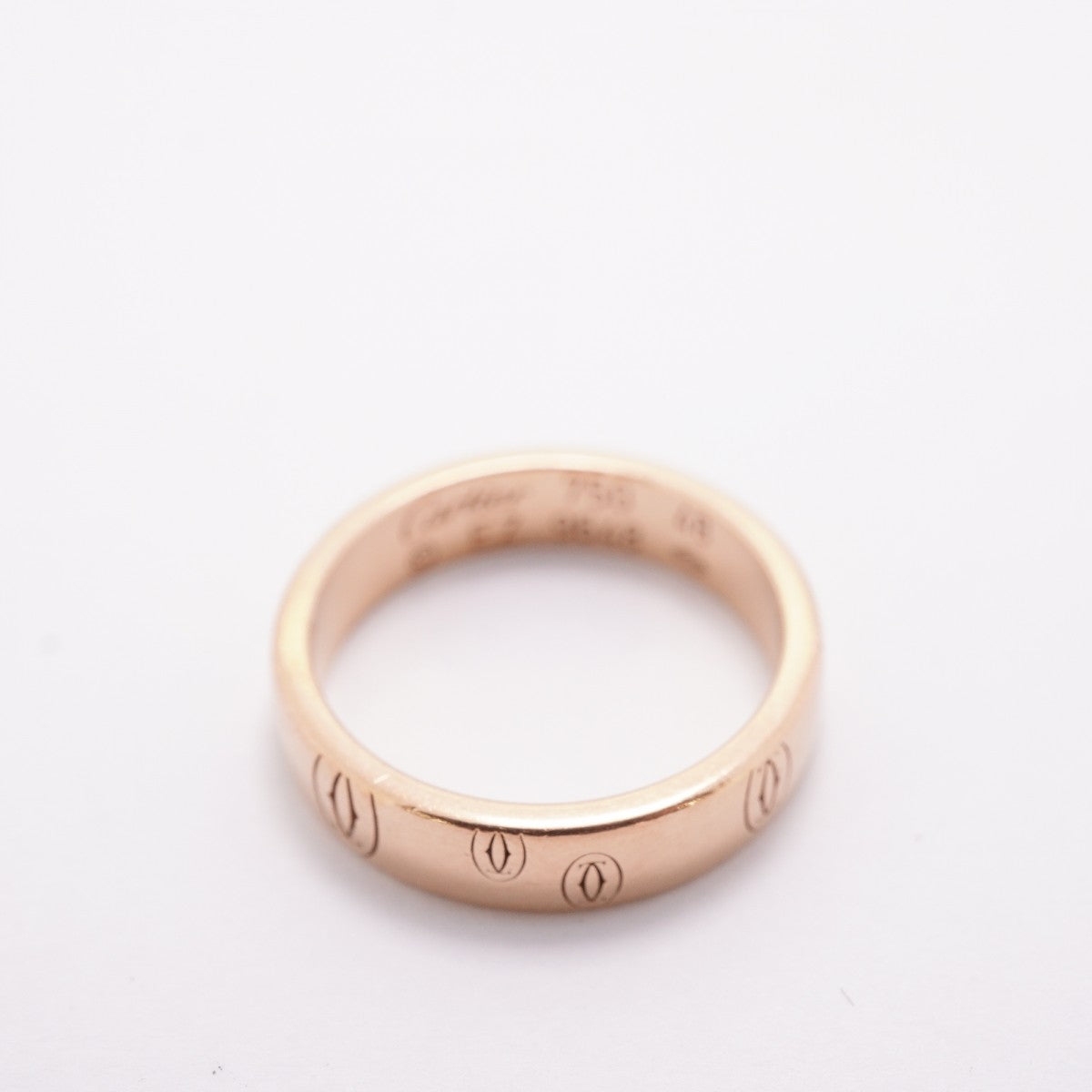 【6jfb0105】カルティエ リング ハッピーバースデー K18PG ピンクゴールド ＃48【中古】レディース