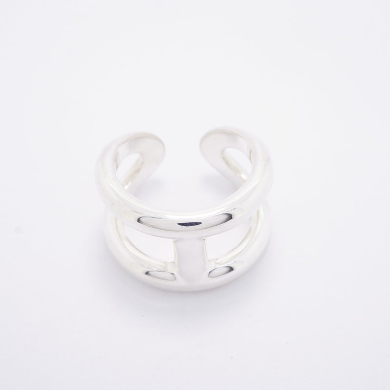 【6jfb0106】エルメス リング オスモズGM シルバー925 ＃65【中古】メンズ