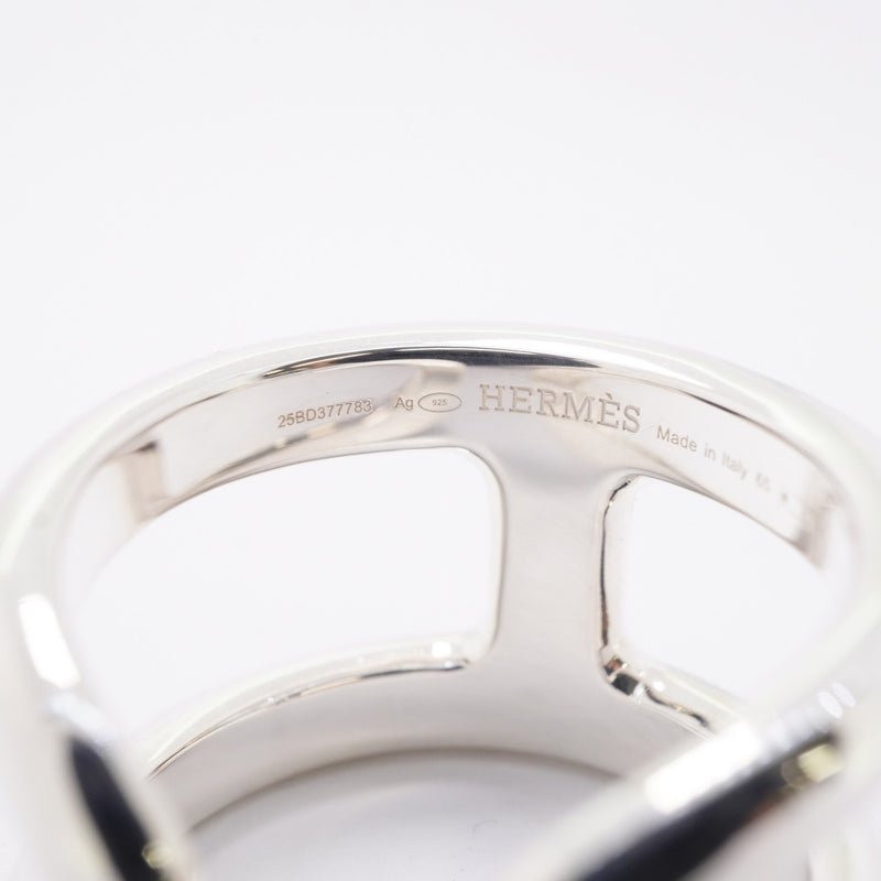 【6jfb0106】エルメス リング オスモズGM シルバー925 ＃65【中古】メンズ