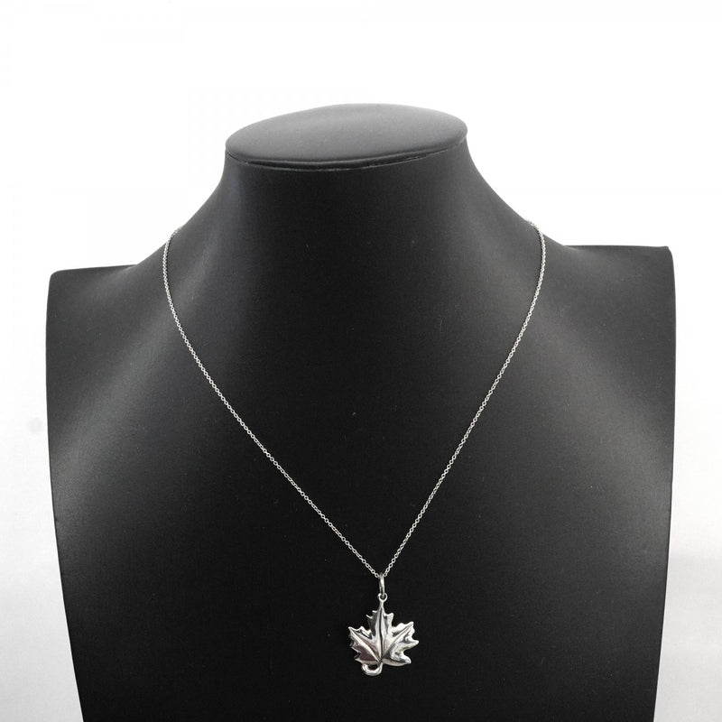 【6jfb0108】ティファニー ネックレス メープルリーフ シルバー925【中古】レディース