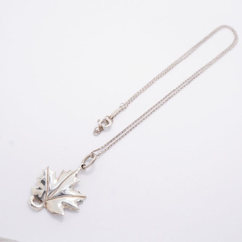 【6jfb0108】ティファニー ネックレス メープルリーフ シルバー925【中古】レディース