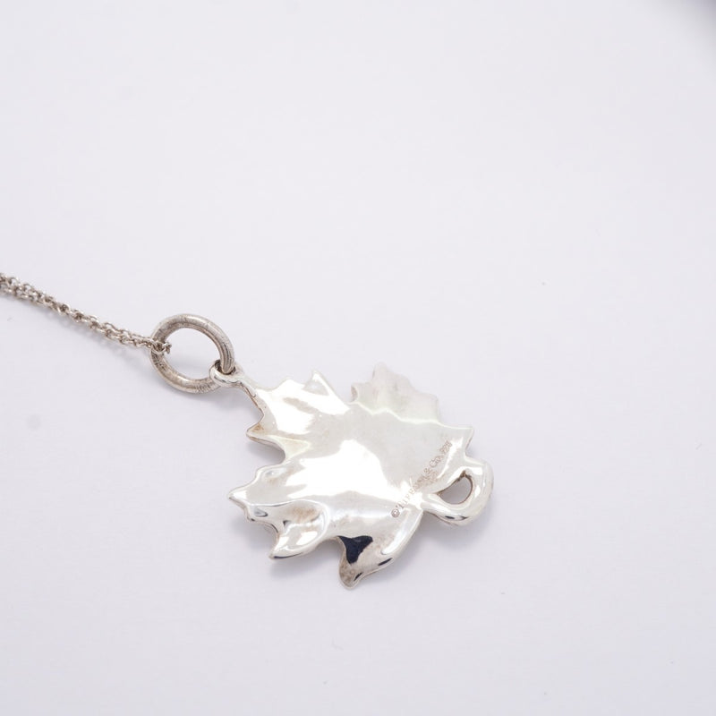 【6jfb0108】ティファニー ネックレス メープルリーフ シルバー925【中古】レディース
