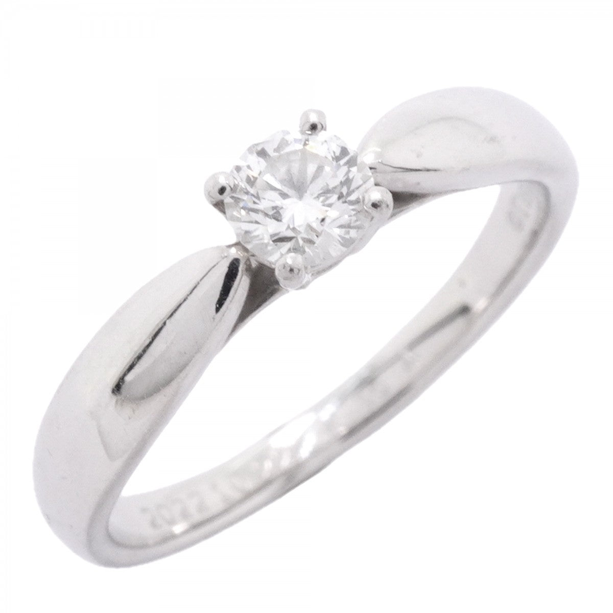 【6jfb0113】ティファニー リング ハーモニー Pt950 プラチナ ダイヤモンド 0.18ct 6.5号【中古】レディース