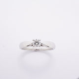 【6jfb0113】ティファニー リング ハーモニー Pt950 プラチナ ダイヤモンド 0.18ct 6.5号【中古】レディース
