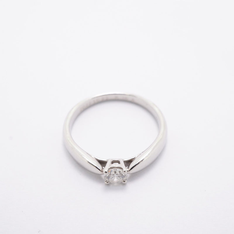 【6jfb0113】ティファニー リング ハーモニー Pt950 プラチナ ダイヤモンド 0.18ct 6.5号【中古】レディース
