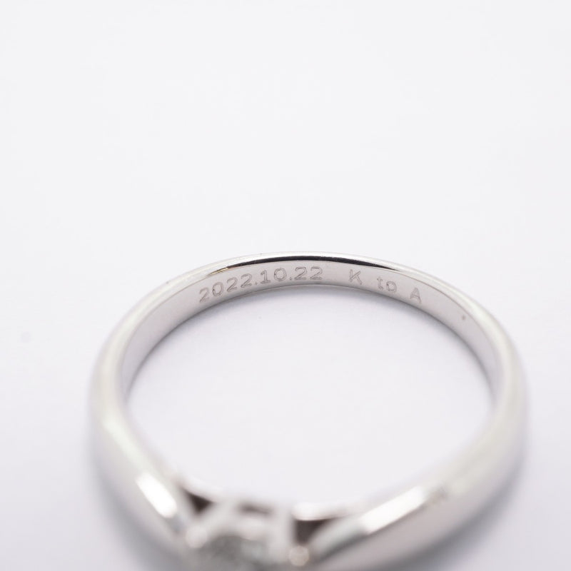 【6jfb0113】ティファニー リング ハーモニー Pt950 プラチナ ダイヤモンド 0.18ct 6.5号【中古】レディース