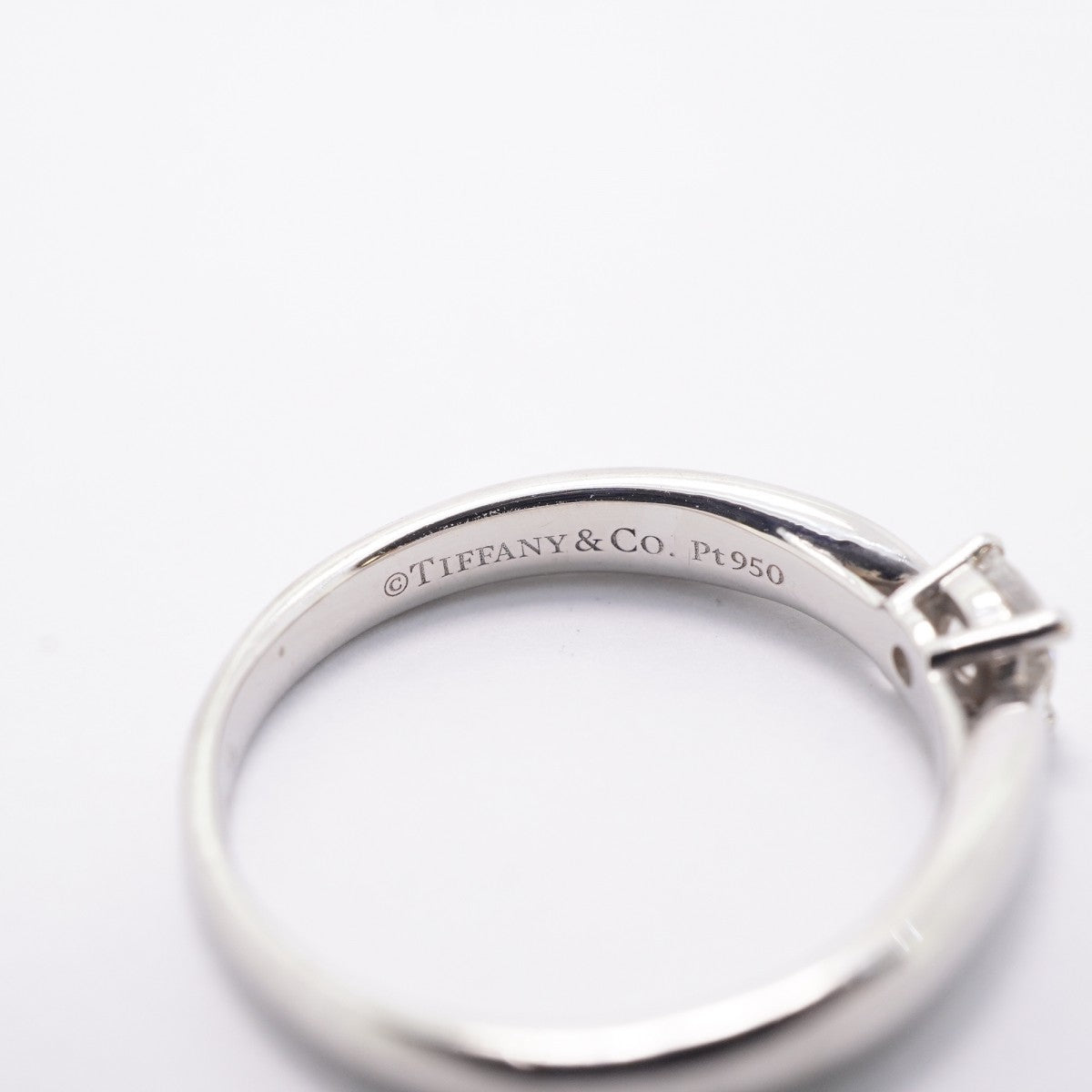 【6jfb0113】ティファニー リング ハーモニー Pt950 プラチナ ダイヤモンド 0.18ct 6.5号【中古】レディース
