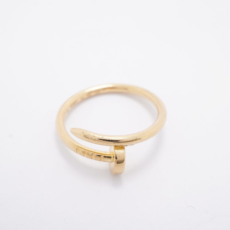 【6jfb0114】カルティエ リング ジュストアンクル K18YG イエローゴールド ＃49【中古】レディース