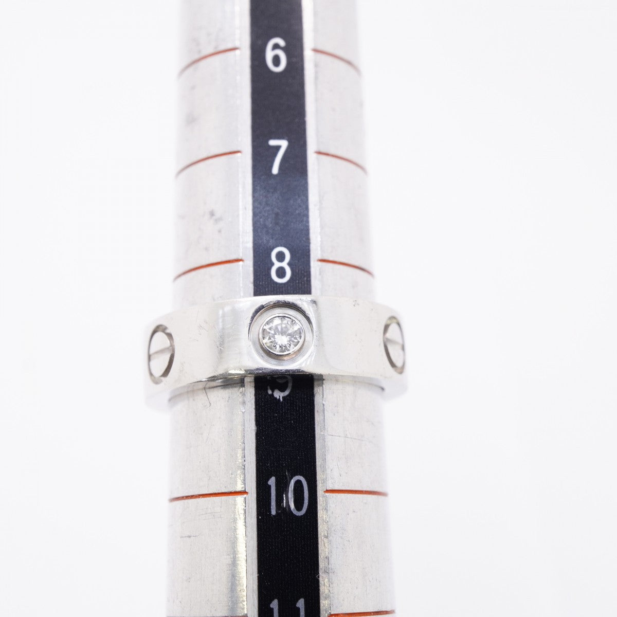 【6jfb0115】カルティエ リング ラブ 1PD Pt950 プラチナ ダイヤモンド ＃49【中古】レディース
