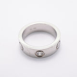 【6jfb0115】カルティエ リング ラブ 1PD Pt950 プラチナ ダイヤモンド ＃49【中古】レディース