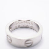 【6jfb0115】カルティエ リング ラブ 1PD Pt950 プラチナ ダイヤモンド ＃49【中古】レディース