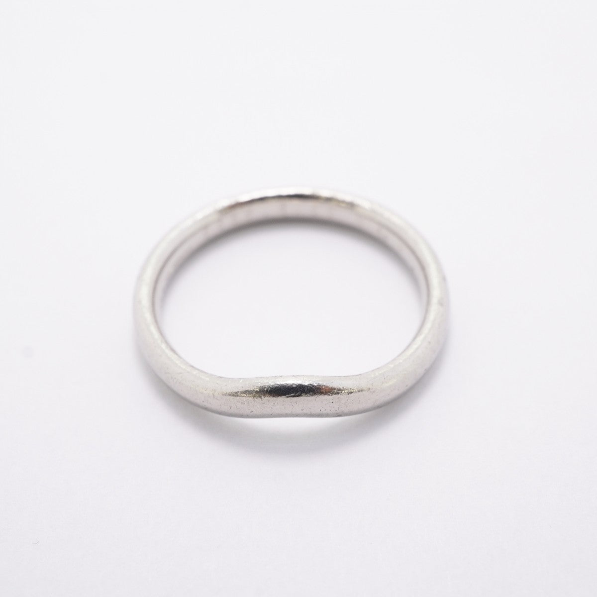 【6jfb0116-k】ティファニー リング カーブドバンド Pt950 プラチナ 16号【中古】メンズ