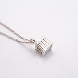 【6jfb0118-k】ティファニー ネックレス アトラスキューブ シルバー925【中古】レディース
