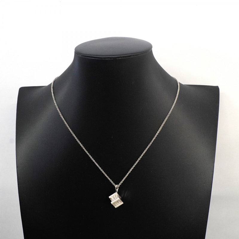 【6jfb0118-k】ティファニー ネックレス アトラスキューブ シルバー925【中古】レディース