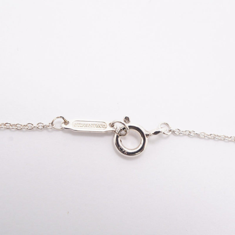 【6jfb0122-k】ティファニー ネックレス ダブルリターントゥハート シルバー925 ブルー【中古】レディース