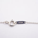 【6jfb0122-k】ティファニー ネックレス ダブルリターントゥハート シルバー925 ブルー【中古】レディース